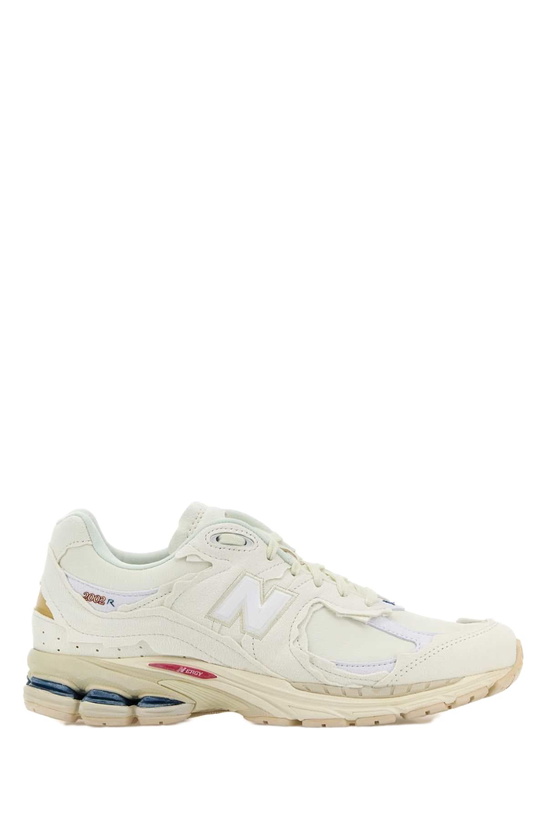 Photo: New Balance White Suede And Mesh 2002r Sneakers