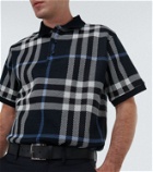 Burberry Checked cotton polo shirt