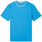 Moncler Men's Collar Logo T-Shirt in Blue