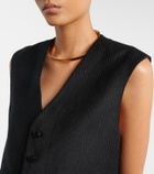 Blazé Milano Feral pinstriped virgin wool vest