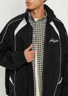 Acne Studios Tech Logo-embroidery Poplin Jacket Black