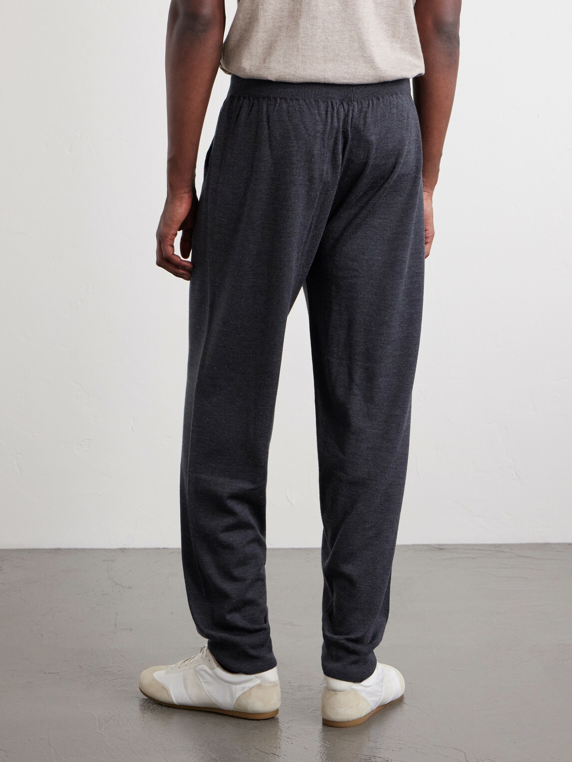 John Smedley - Henning Tapered Merino Wool Sweatpants - Gray