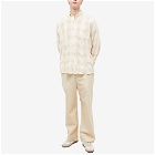 Our Legacy Men's Check Borrowed Button Down Shirt in Naturelle Spectral Check