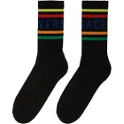 Versace Black Logo Socks