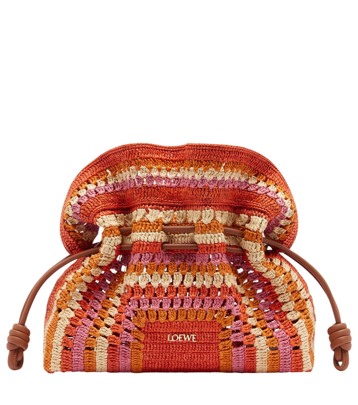 Photo: Loewe Paula's Ibiza Flamenco Medium raffia clutch