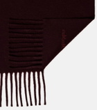 Max Mara Logo wool scarf