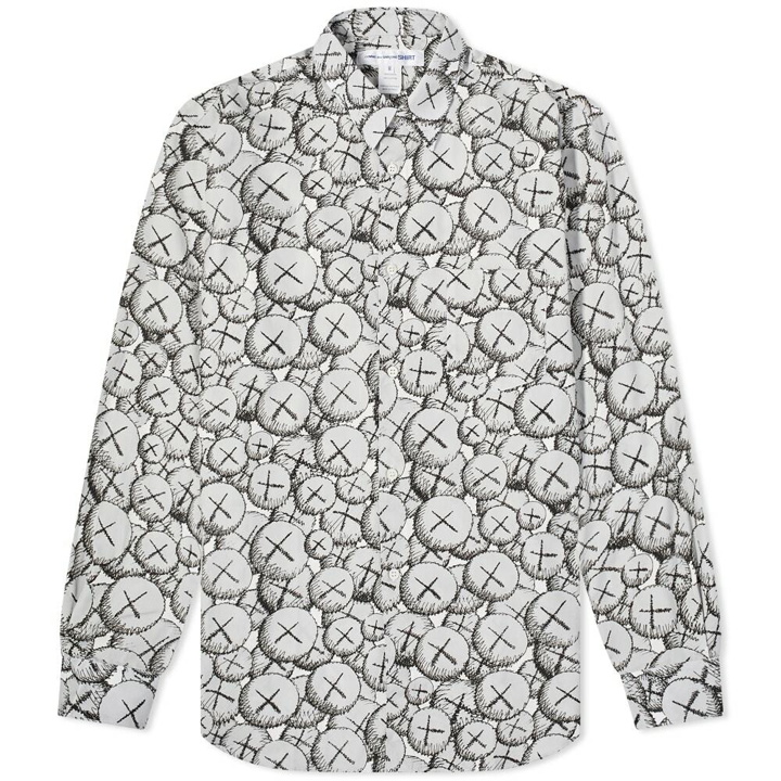 Photo: Comme des Garçons SHIRT Poplin Kaws Print Shirt in Print D