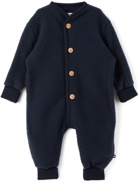 Molo Baby Navy Wool Umar Bodysuit
