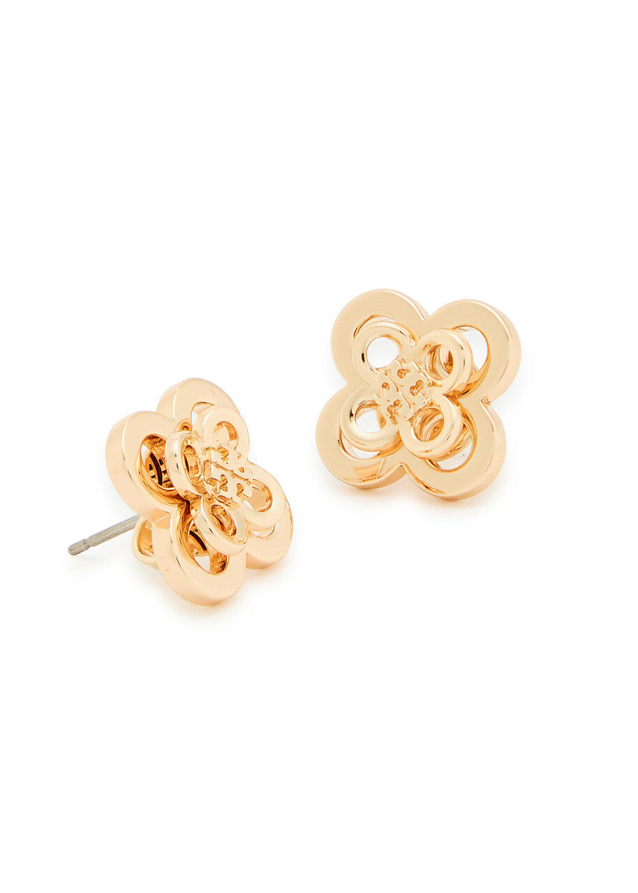 Tory Burch Kira Clover 18kt Gold-plated Stud Earrings - One Size