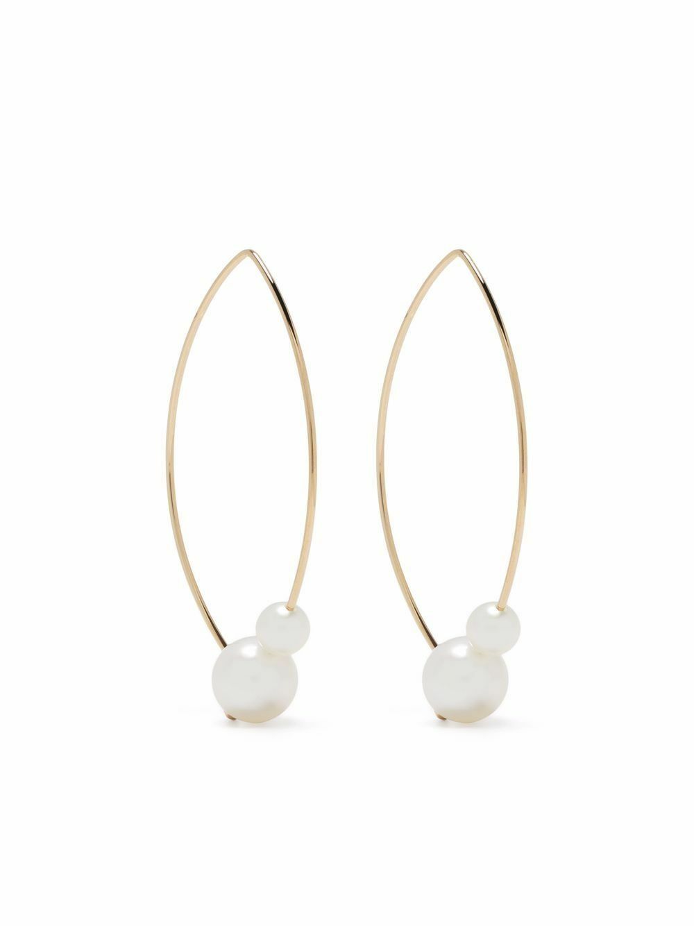 Mizuki 14K Yellow Gold Sea Of Beauty Pearl Hoop Earrings