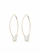 Mizuki 14K Yellow Gold Sea Of Beauty Pearl Hoop Earrings