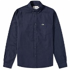 Lacoste Men's Button Down Oxford Shirt in Navy