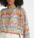 Missoni Mare Zig-zag printed drawstring beach top