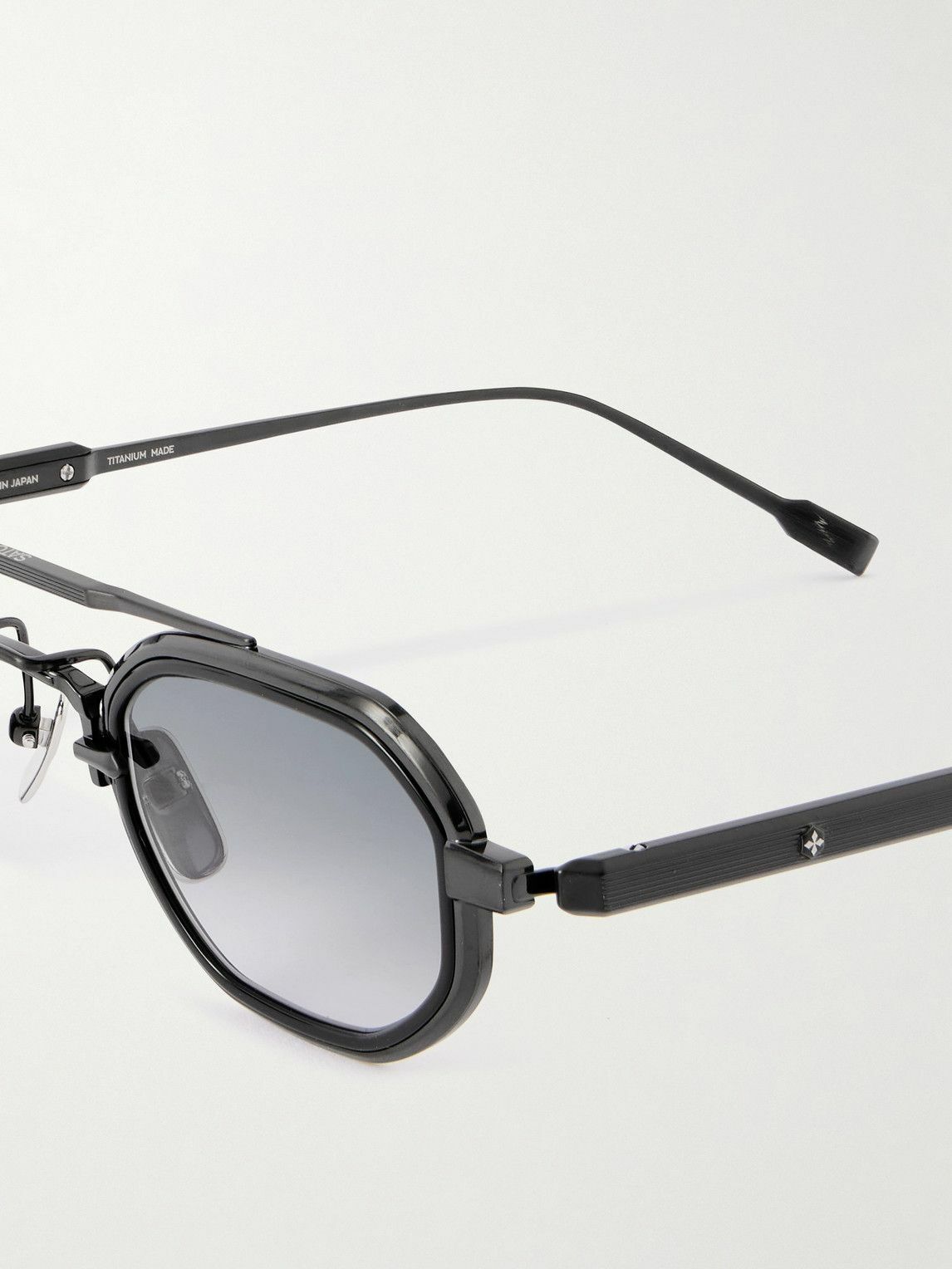 Sato - Avior-T Oval-Frame Metal Sunglasses Satoshi Nakamoto