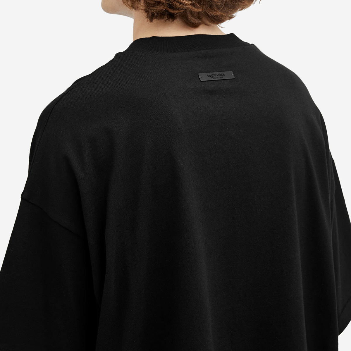 Fear of God ESSENTIALS Men's Jersey Crewneck T-Shirt in Black
