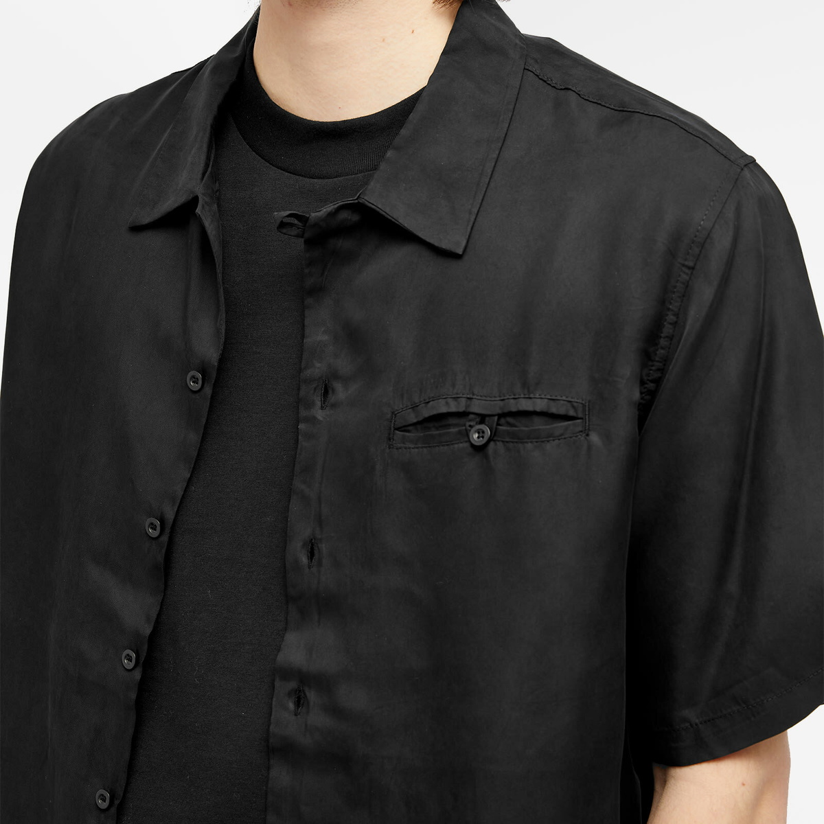 Jungles Jungles Men's I Tried Embroidered Vacation Shirt in Black