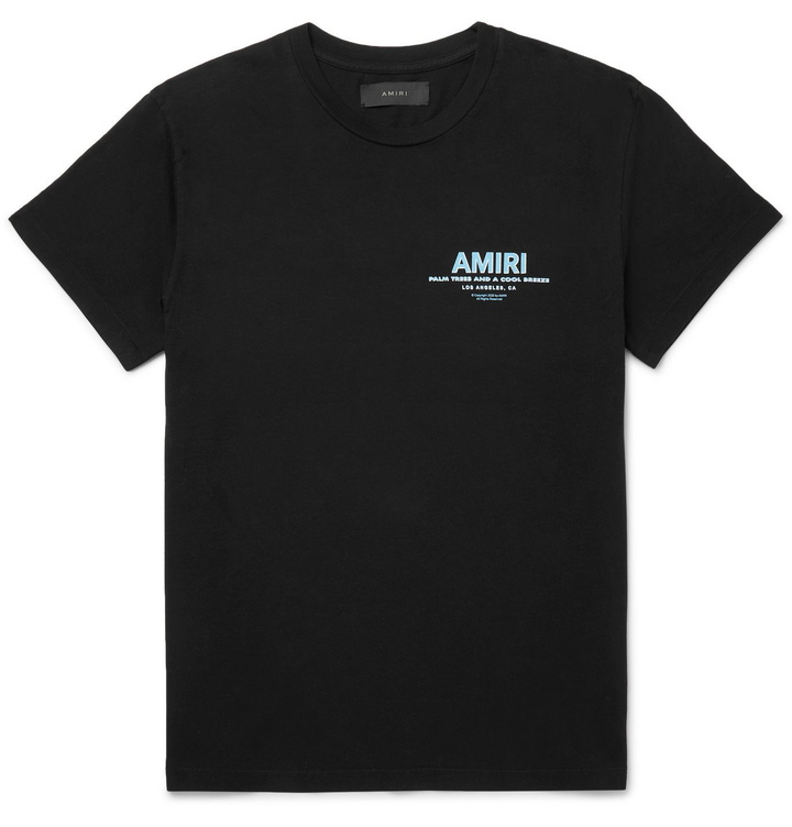 Photo: AMIRI - Logo-Print Cotton-Jersey T-Shirt - Black