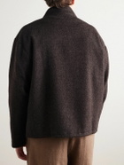 Small Talk - Brushed-Wool Jacket - Brown