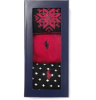 Polo Ralph Lauren - Three-Pack Logo-Embroidered Cotton-Blend and Stretch-Knit Socks - Multi