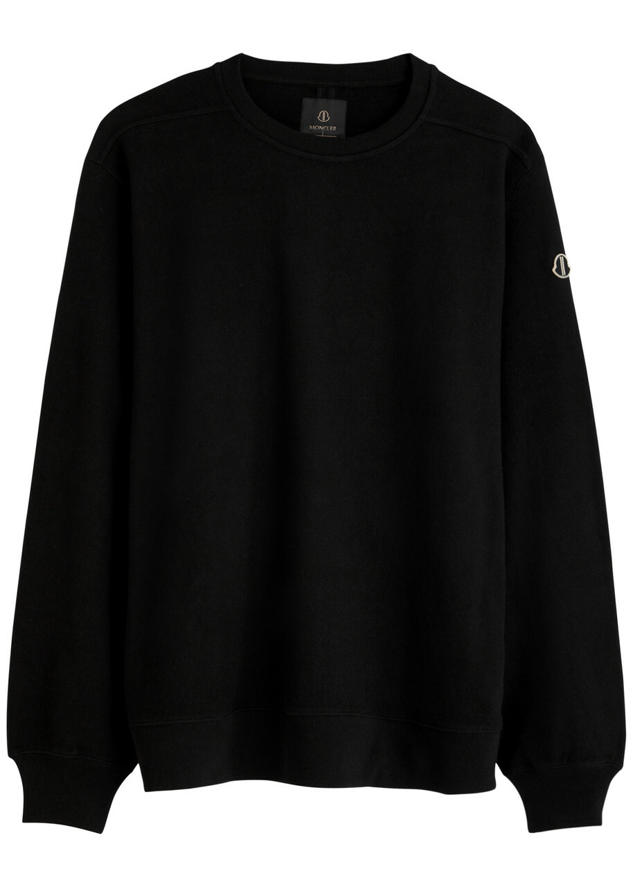 Rick Owens X Moncler Jumbo Logo Cotton Sweatshirt Black Rick Owens