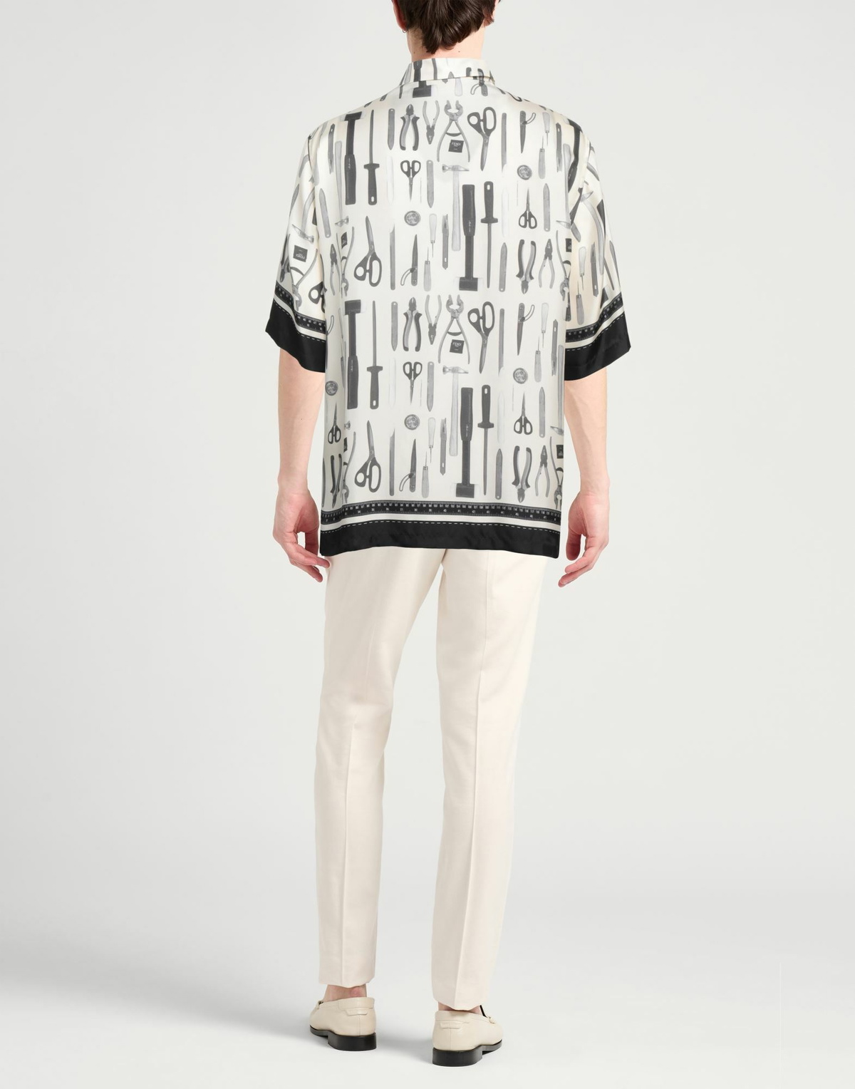 Fendi Mens Shirt Ivory