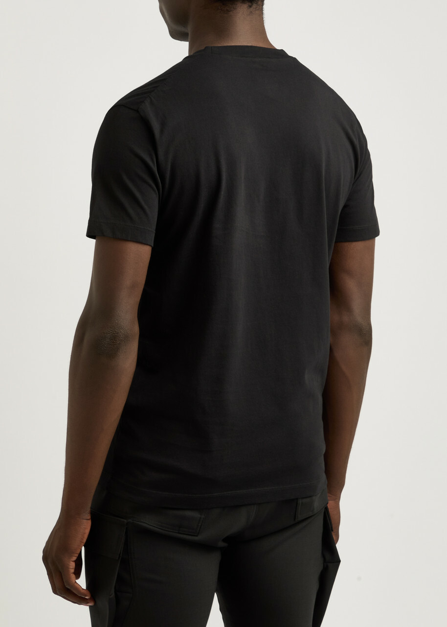 DSQUARED2 Icon Logo-print Cotton T-shirt Black Dsquared2 DSQUARED2 Icon Logo-print Cotton T-shirt Black Dsquared2