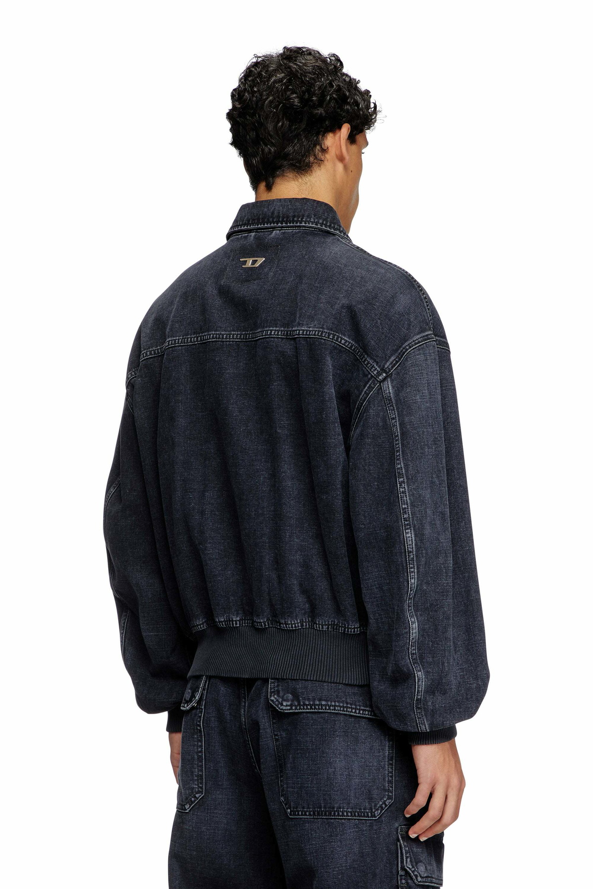 Diesel Jacket in batavia-weave denim - Denim Jackets - Unisex - Black