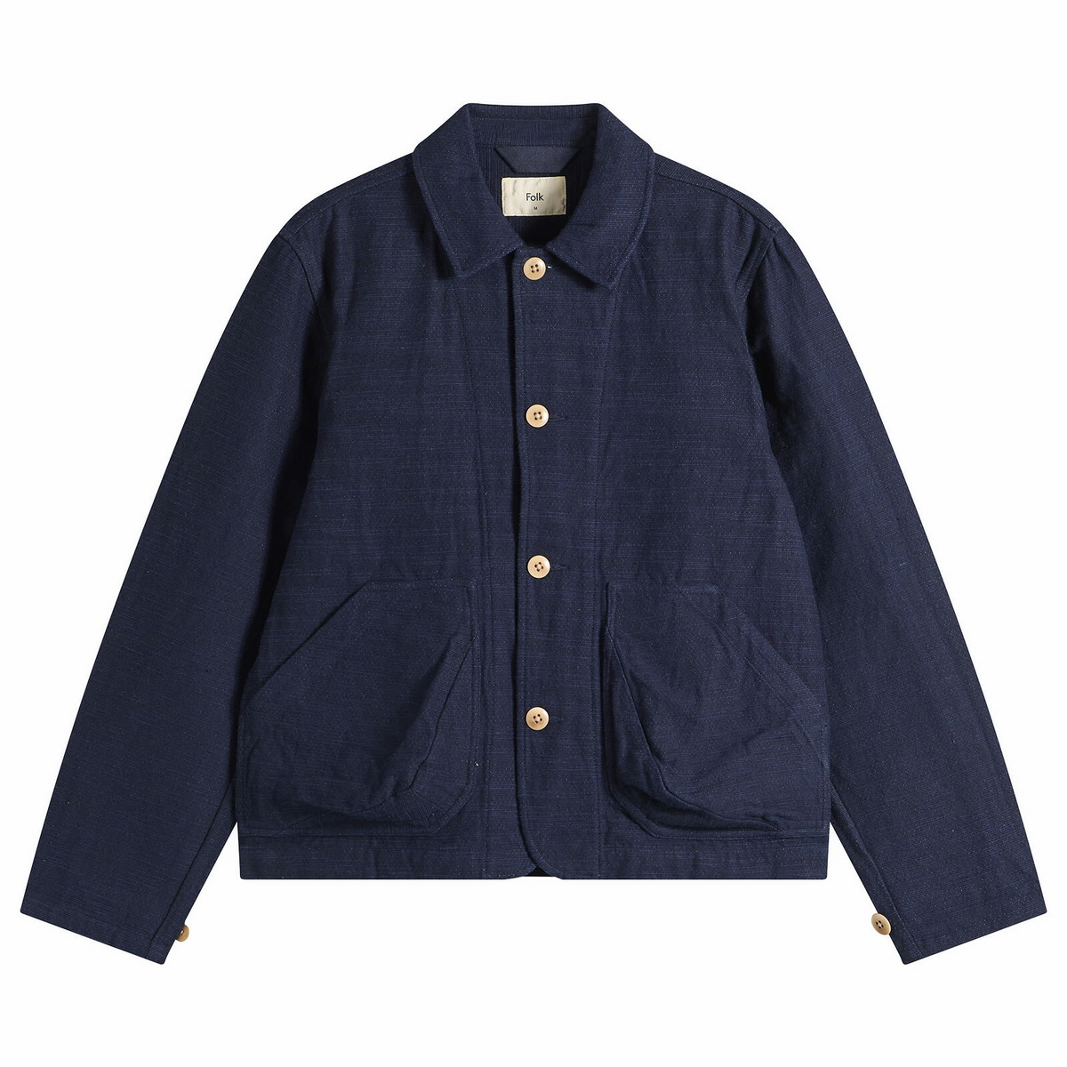 Folk Men's Prism Jacket in Indigo Texture