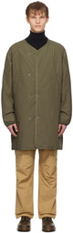 nanamica Khaki & Beige Reversible Down Coat