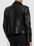 BALMAIN Leather Biker Jacket
