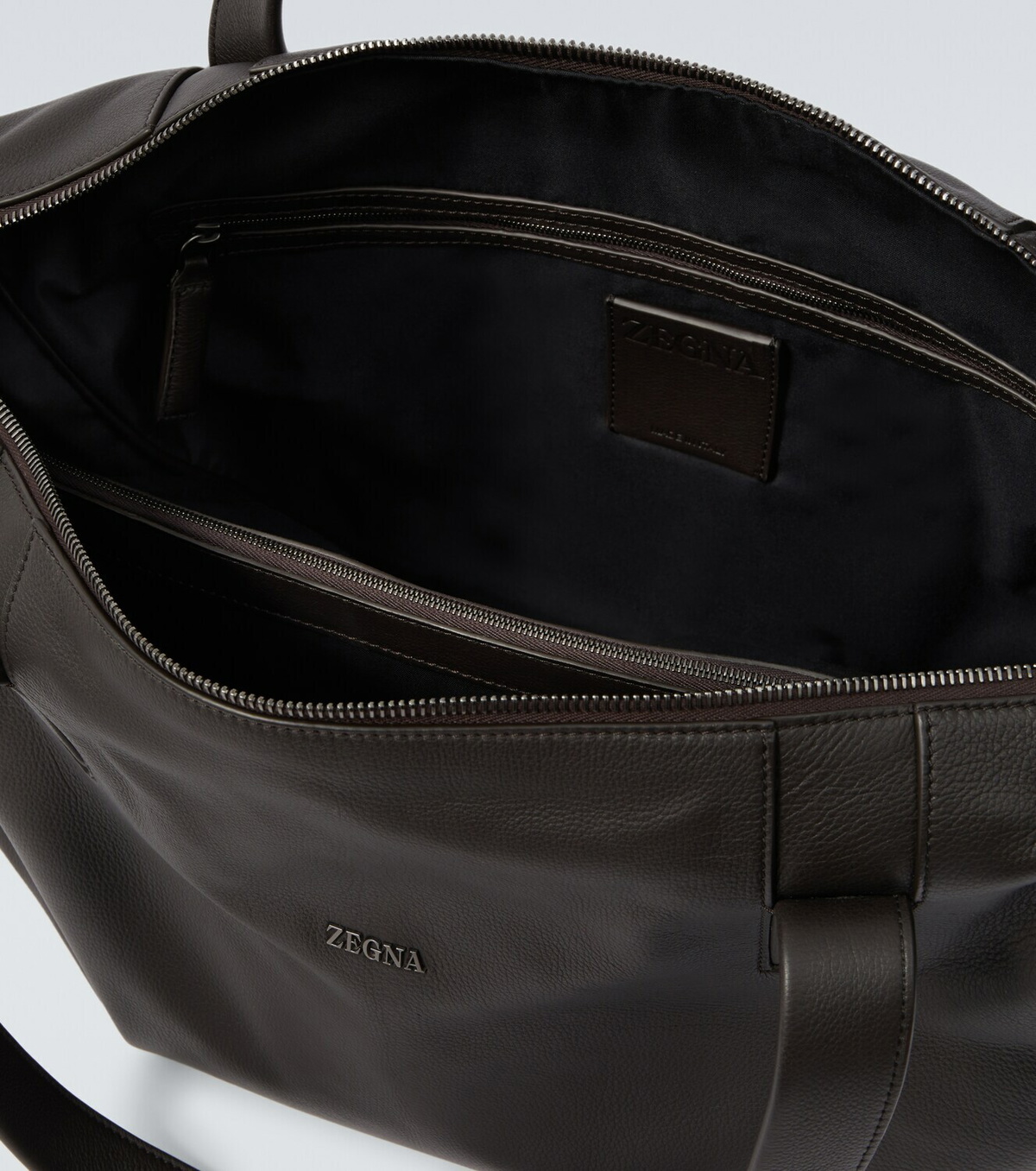 Zegna Leather duffel bag