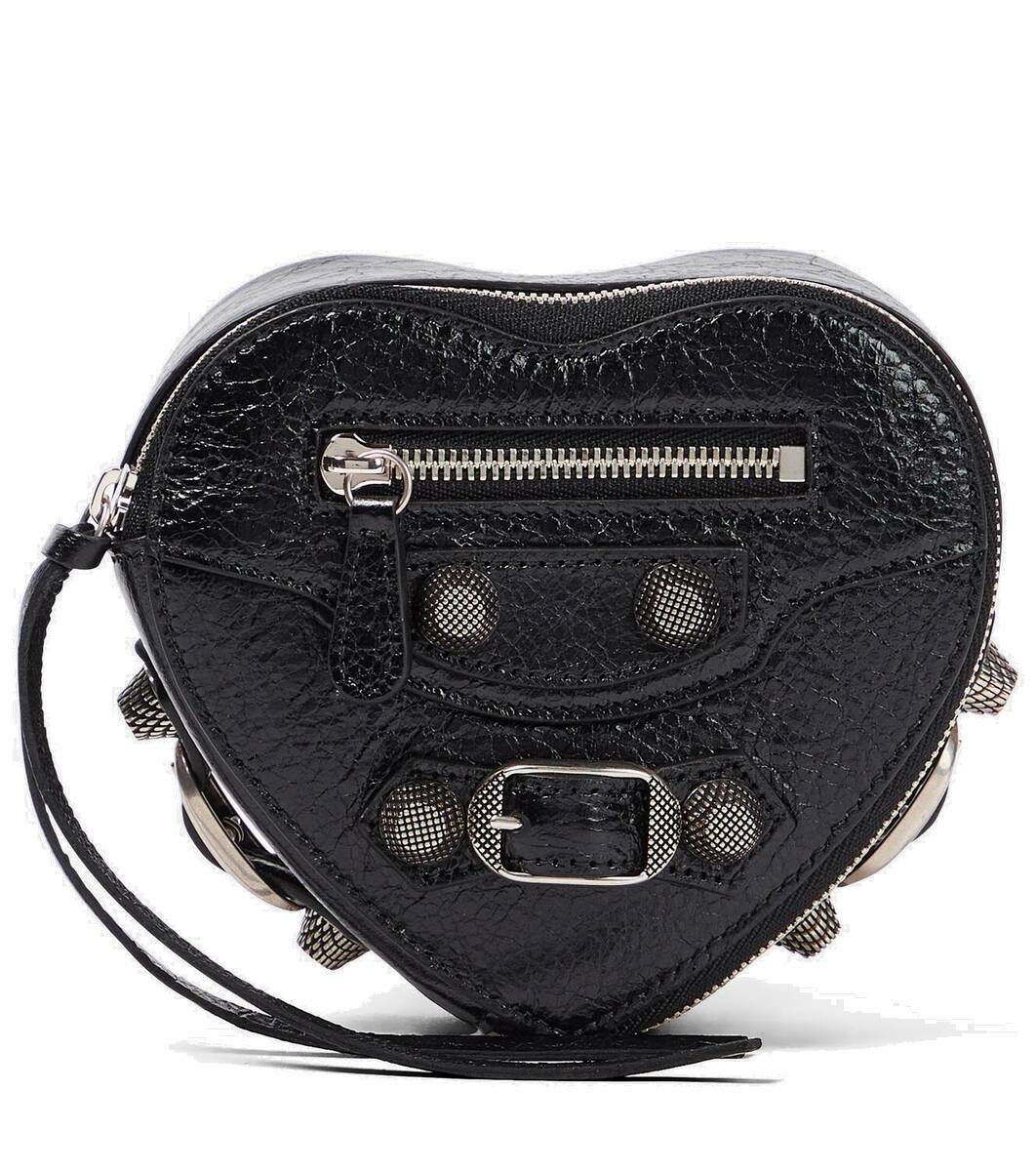 【Balenciaga】 正規品★ Le Cagole Coin Purse Black ★人気 Balenciaga Le Cagole Heart leather coin purse Balenciaga
