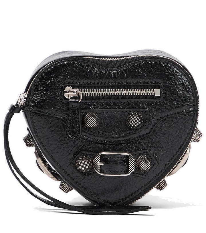 Photo: Balenciaga Le Cagole Heart leather coin purse