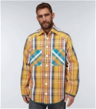 Due Diligence Reversible checked cotton jacket