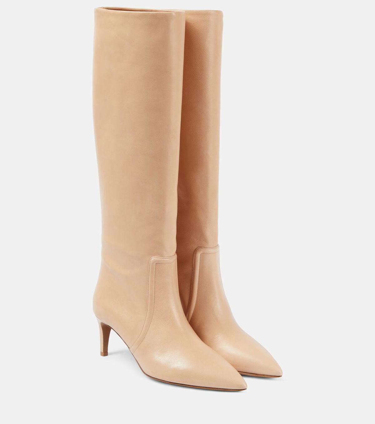 ロングブーツ PARIS TEXAS Nina Boots - Paris Texas - Leather - Beige Nina 105 suede knee-high boots in beige - Paris Texas