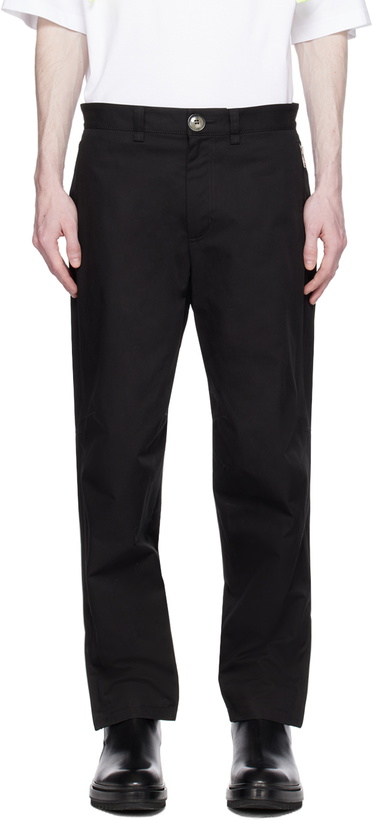 Photo: Lanvin Black Biker Trousers