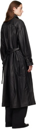 Ann Demeulemeester Black Ansa Double-Breasted Trench Coat