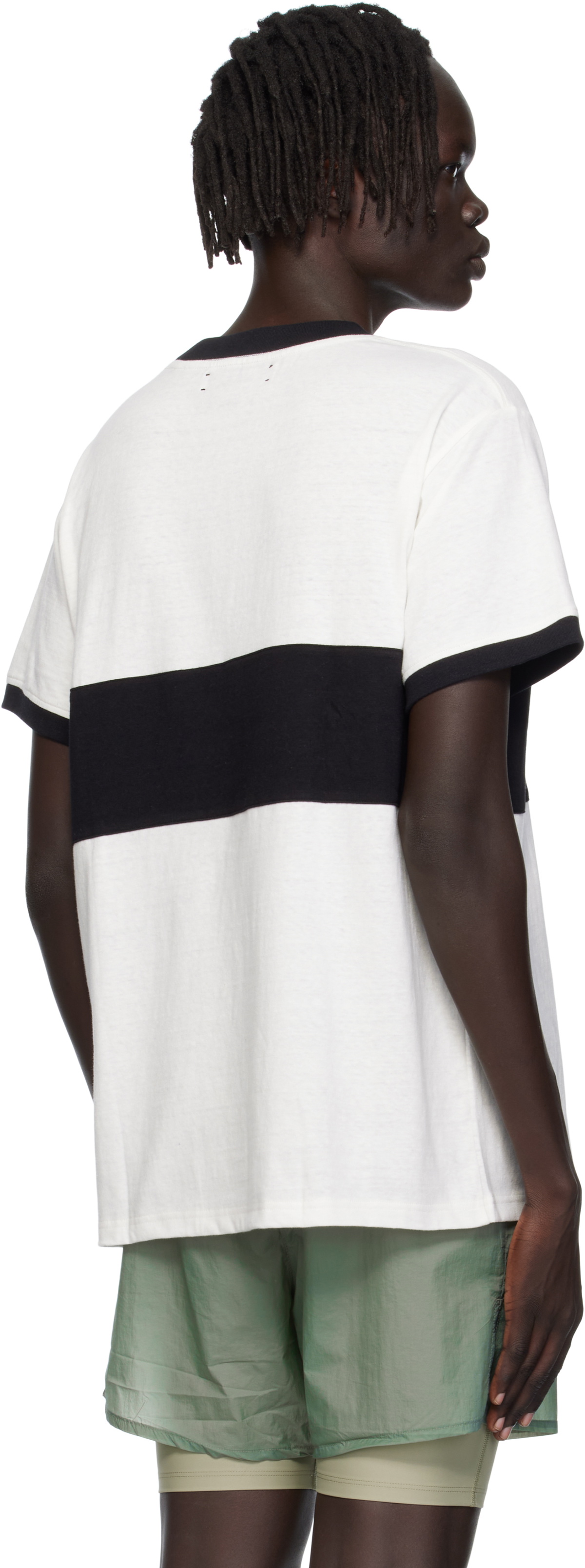 District Vision Off-White Ringer T-shirt