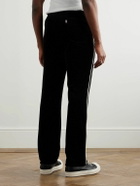 SAINT MXXXXXX - Lastman Bootcut Cotton-Blend Velour Track Pants - Black