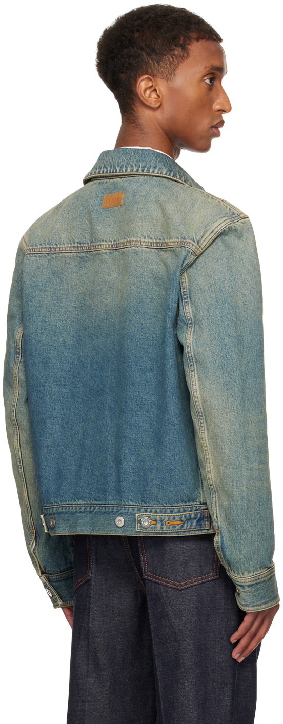 Ferragamo Blue Trucker Denim Jacket