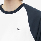 WTAPS Men's 05 Cut & Sew Raglan T-Shirt in Navy/White