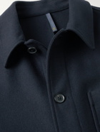 Incotex - Melton Virgin Wool-Blend Chore Jacket - Blue