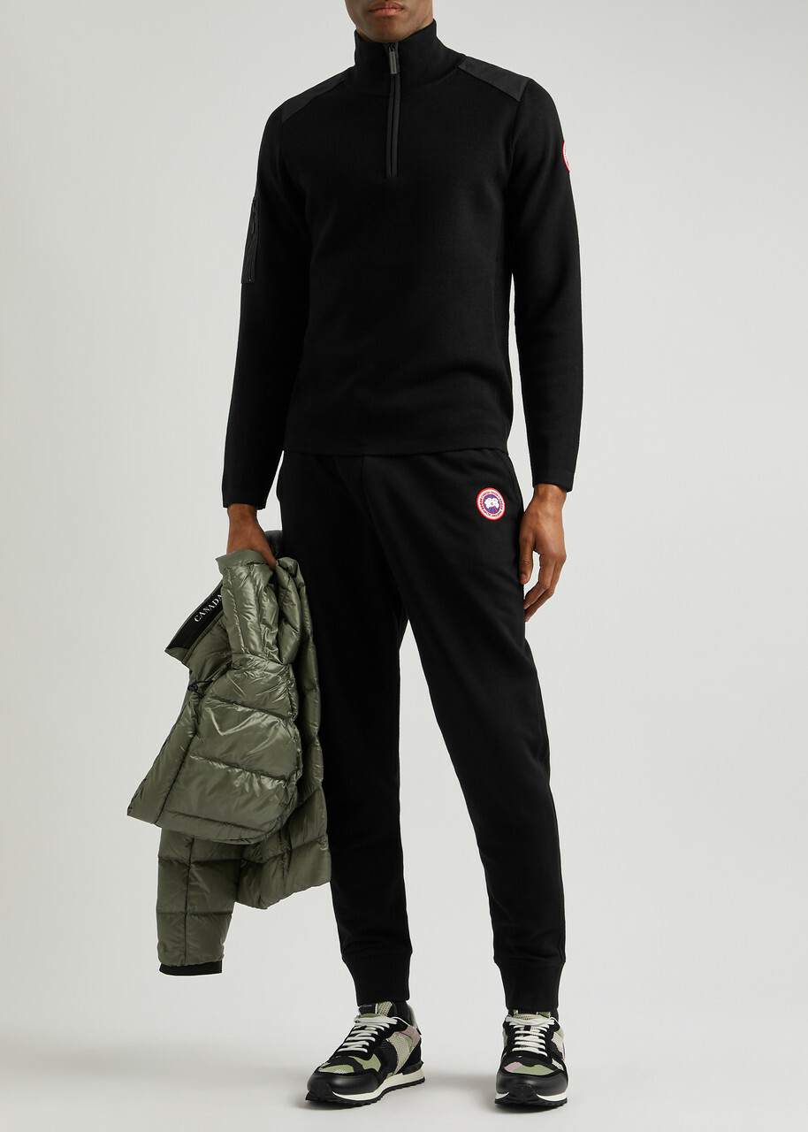 Canada Goose Stormont Half zip Wool Jumper , Jumper, Slips on Black