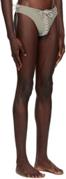 Ludovic de Saint Sernin Khaki Signature Swim Briefs