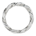 Ambush Silver Curb Chain Ring