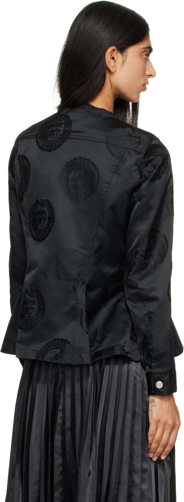 Comme des Garçons Comme des Garçons Black Jacquard Jacket