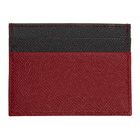 Dolce and Gabbana Red and Black Logo Card Holder