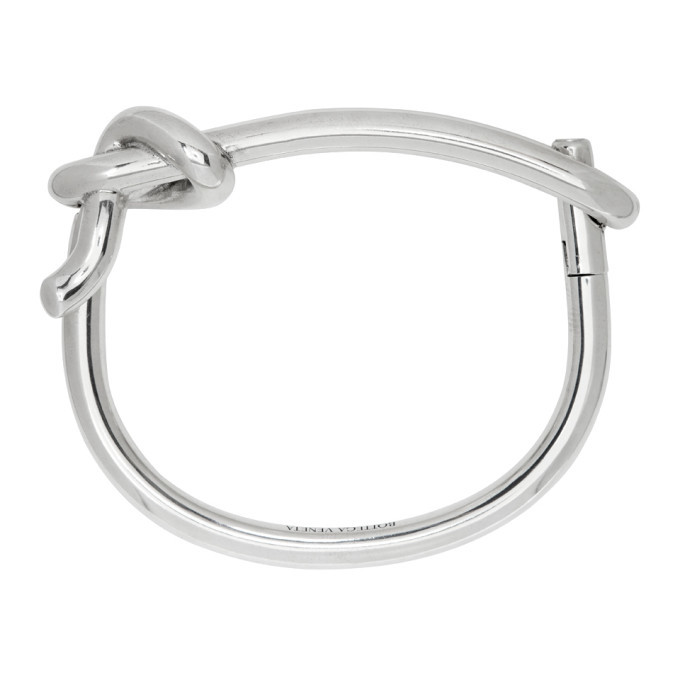 Bottega Veneta Silver Knot Bracelet Bottega Veneta