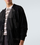 Comme des Garçons Homme Patchwork wool cardigan