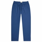 Folk Men's Drawcord Assembly Pants in Blue Crinkle